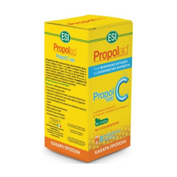 ESI Propolaid Propol C 1000mg 20 effervescent tablets