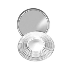 A-to-Z Supply ALPTWR011 Pizza Tray, 11", Wide Rim, Solid, Aluminum