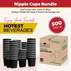 CHEF ROYALE 500 Cups x 8oz Kraft Triple Walled Disposable