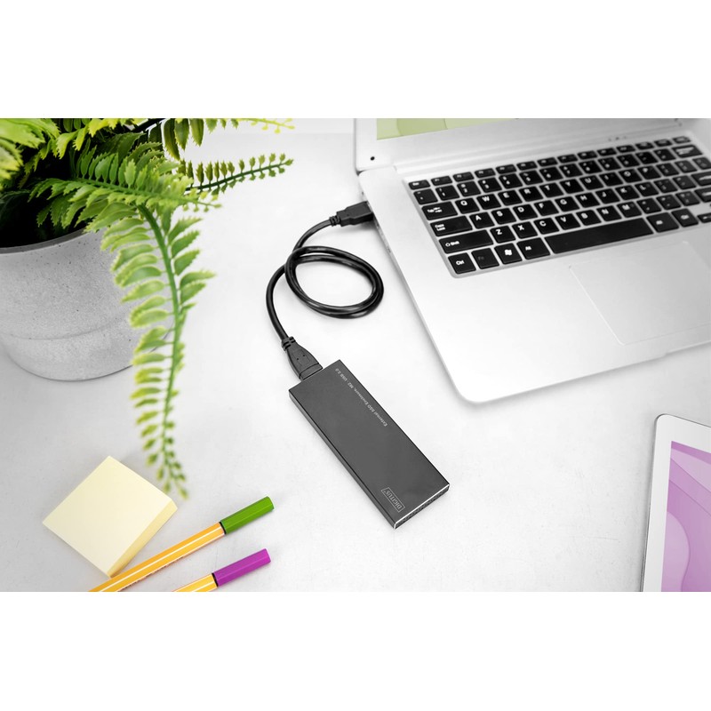 Digitus Hard Disk Enclosure – SSD/HDD – Black black Black