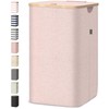 BALEINE Laundry Hamper with Lid, Tall Laundry Baskets with Bamboo