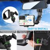 PKYAA Rearview Mirror Phone Mount Holder for Car, 360° Rotating