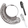 3 PCS Ring Sizer, Adjustable Ring Measurement Tool,Measurement Scales Kit