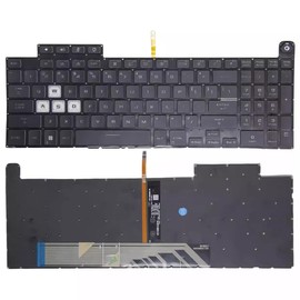Jingelmall - Teclado de repuesto para Asus TUF A15 F15 FA507 FA507R FX507 FX507R FX507Z FX507ZM con teclado colorido RGB de cada tecla, diseño de EE. UU
