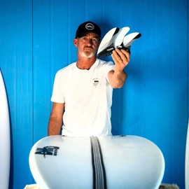 Future Fins DHD Honeycomb Large Tri Fin Set - Black/White