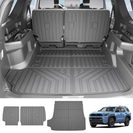 Titibett Cargo Liners Backrest Cushion Fit for 2025 Toyota 4Runner 5 Seats Only Gas Trunk Protector Mats Compatible with 4Runner Accessories, 3PCS