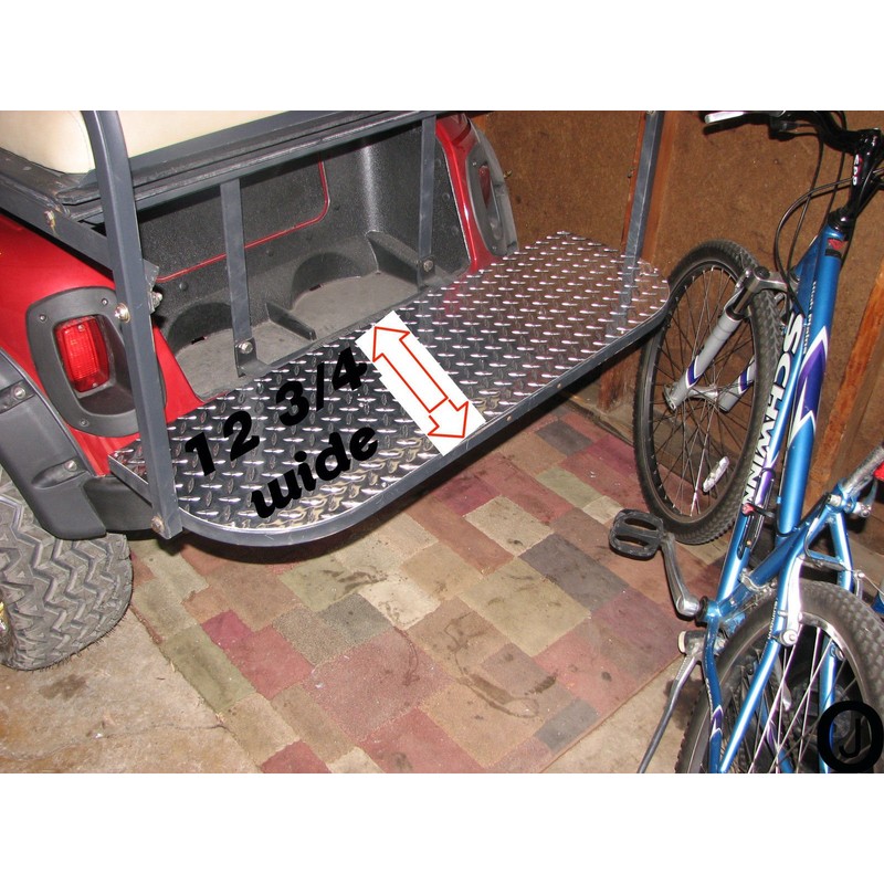 Ezgo RXV Golf Cart Diamond Plate Rear Seat Step Cover