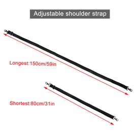 JAKAGO DIY Crossbody Handbag Strap with Buckles,Microfiber Leather Replacement Belt Adjustable Shoulder Bag Accessories Straps for Crossbody Strap Purse Strap Spare Strap(80-150cm)