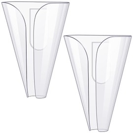 CHENGU 2 Pcs Plastic Soap Holder Drainage Wall Mounted Soap Saver Tray Self Draining Dish No Drilling for Shower Wall Home Bathroom Counter Bathtub Kitchen Sink Accessories(Clear)