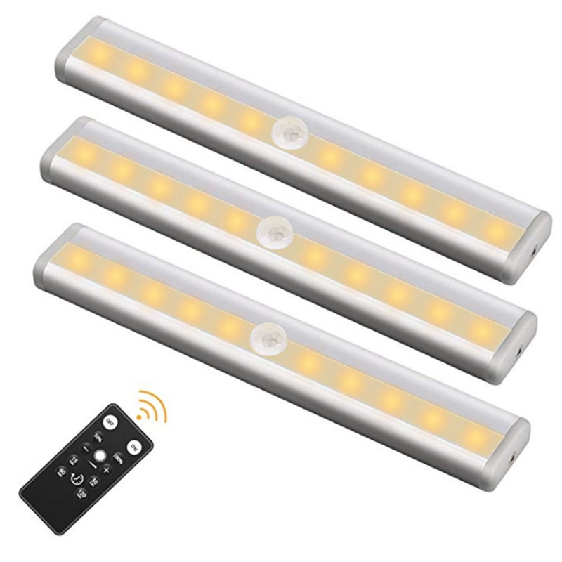 LED Cabinet Light Warm White 2 Brightness Stepless Dimming Timing
