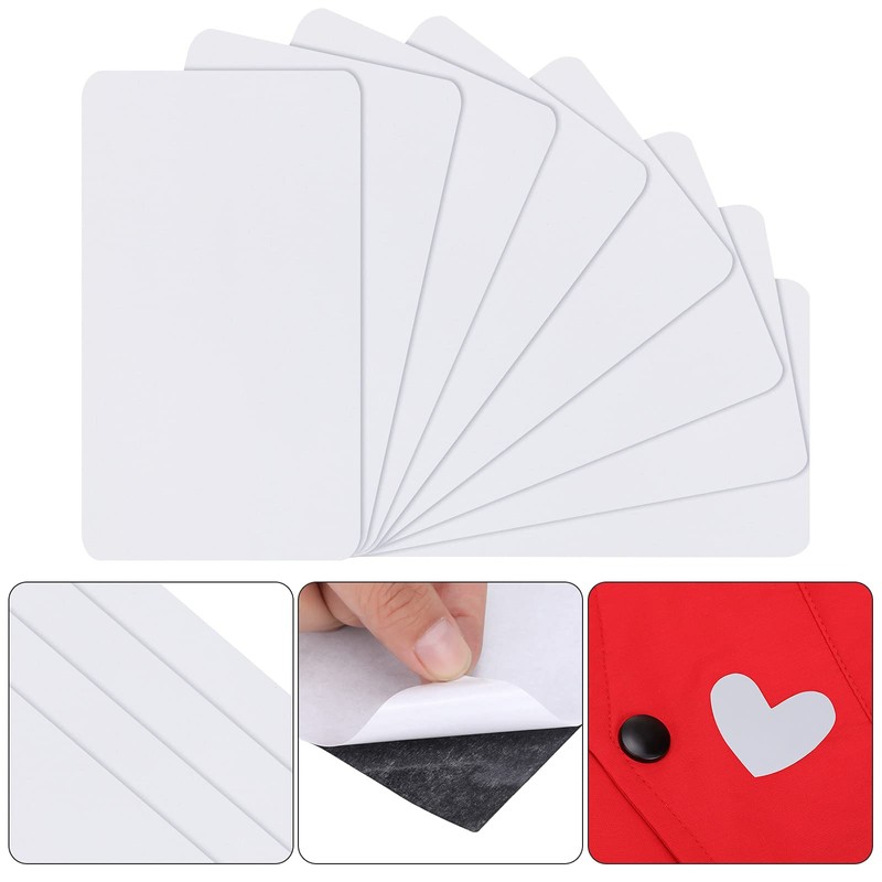 8 Pieces Nylon Repair Patch Self-Adhesive Nylon Patch Waterproof Lightweight