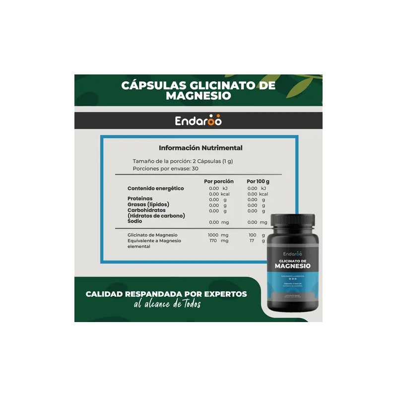 Glicinato De Magnesio 500mg