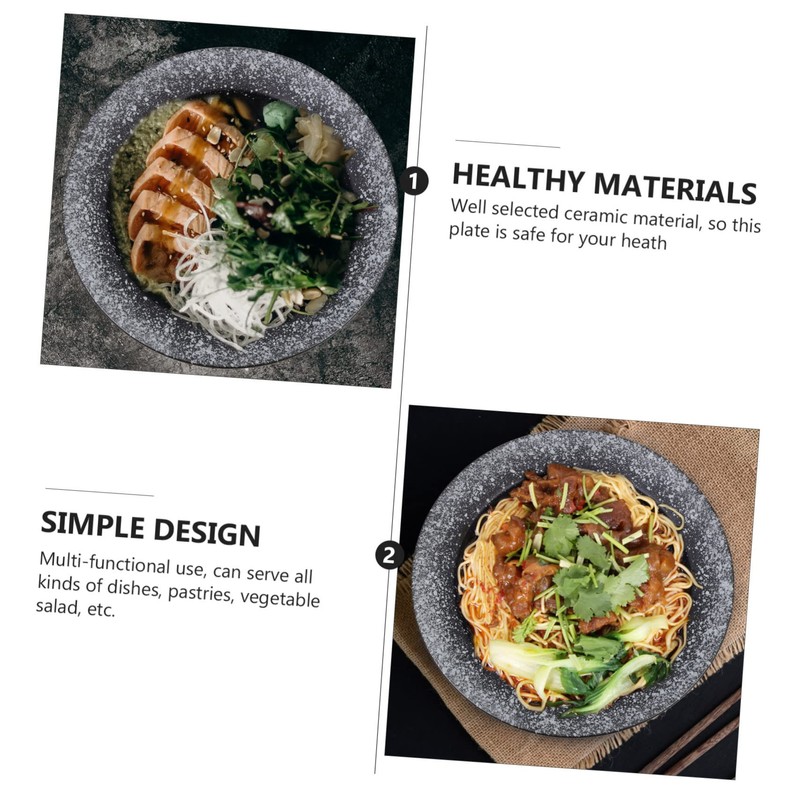 MAGICLULU Ceramic Storage Bowl Multi Functional Tableware for Pasta Soup