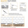 WALPLUS 3D Tile Stickers Peel and Stick Backsplash Splashback Decals