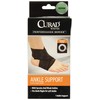 Curad Elastic Figure-Eight Ankle Wrap,Black Medium