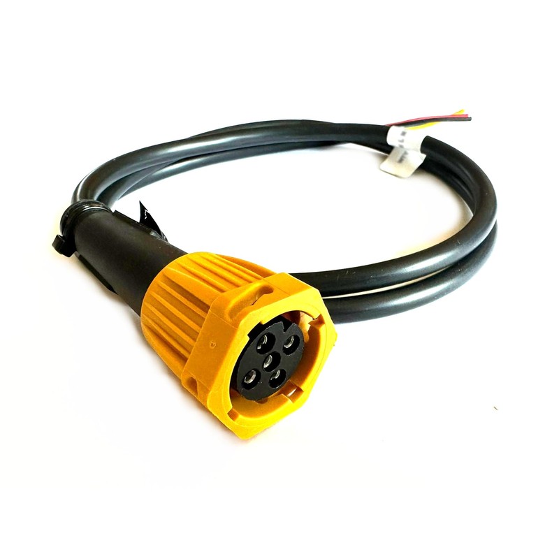 MelTruck® Bayonet Connector 5-Pin Connector Yellow Cable 1 m for