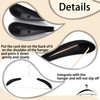 8 Pieces Velvet Hanger Shoulder Pads Over Hanger Pads Black