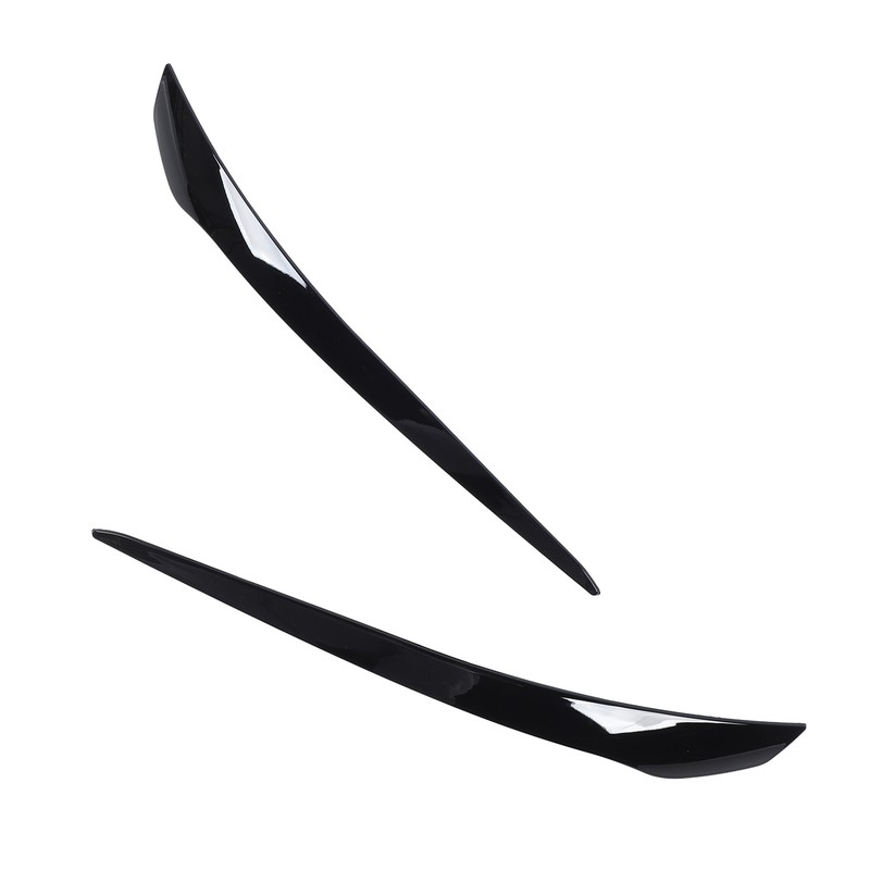 2 Pcs Headlight Eyebrow Headlamp Eyelid Cover Trim Frame Decal