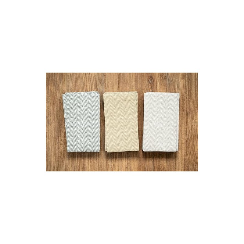 Caspari Jute Paper Linen Guest Towels in Charcoal, Pack of