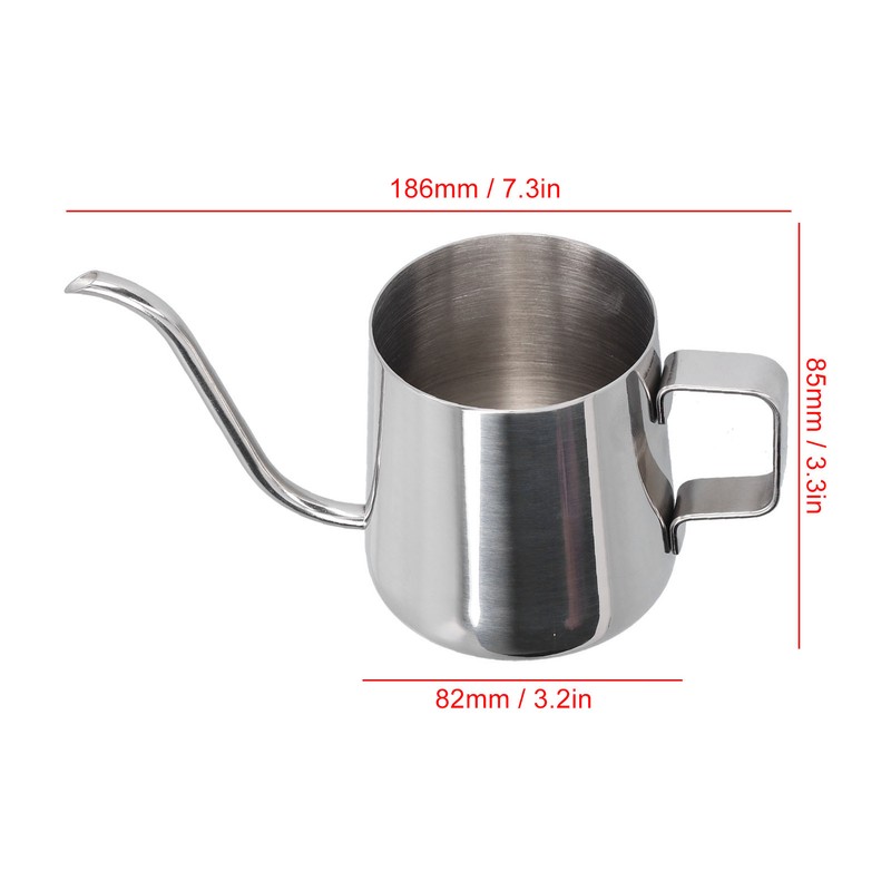 350ml Stainless Steel Hanging Ear Coffee Pot Gooseneck Spout Coffee