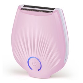 Electric Razor for Women, ZEERKEER Lady Shaver, Rechargeable & Waterproof Women Shaver, Hair Removal Trimmer Use Wet or Dry (Pink)