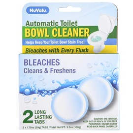 NuValu Toilet Bowl Cleaner White (2 Pack/4 Tablets)