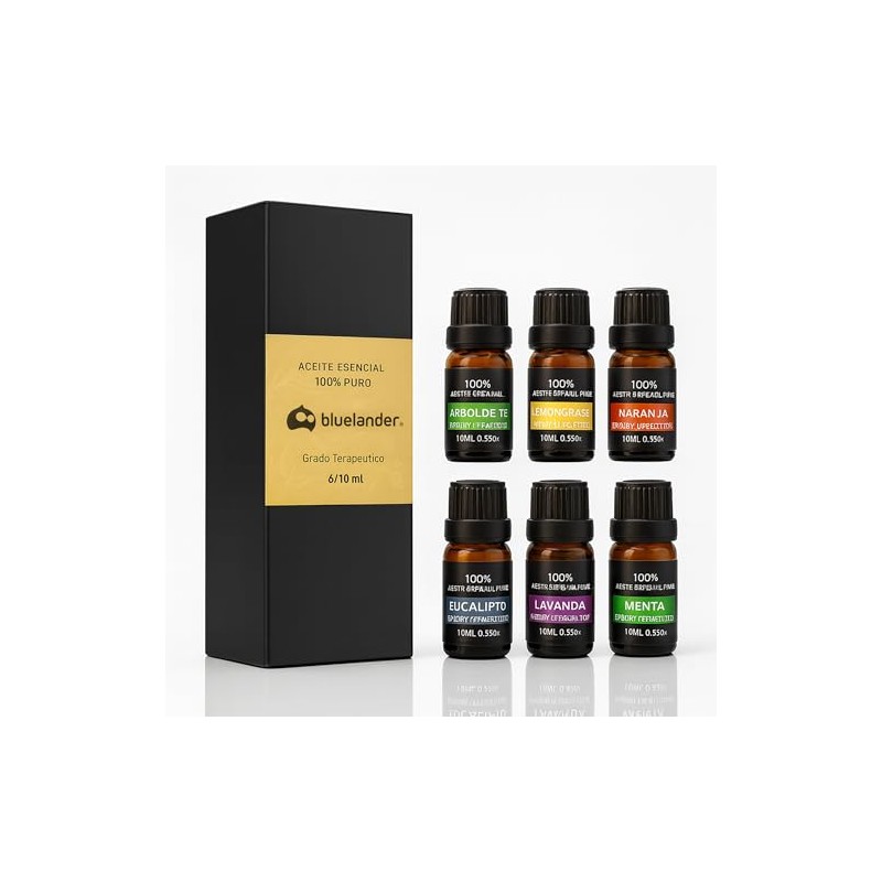 Bluelander Set de 6 Aceites Aromáticos para Difusor, Set de