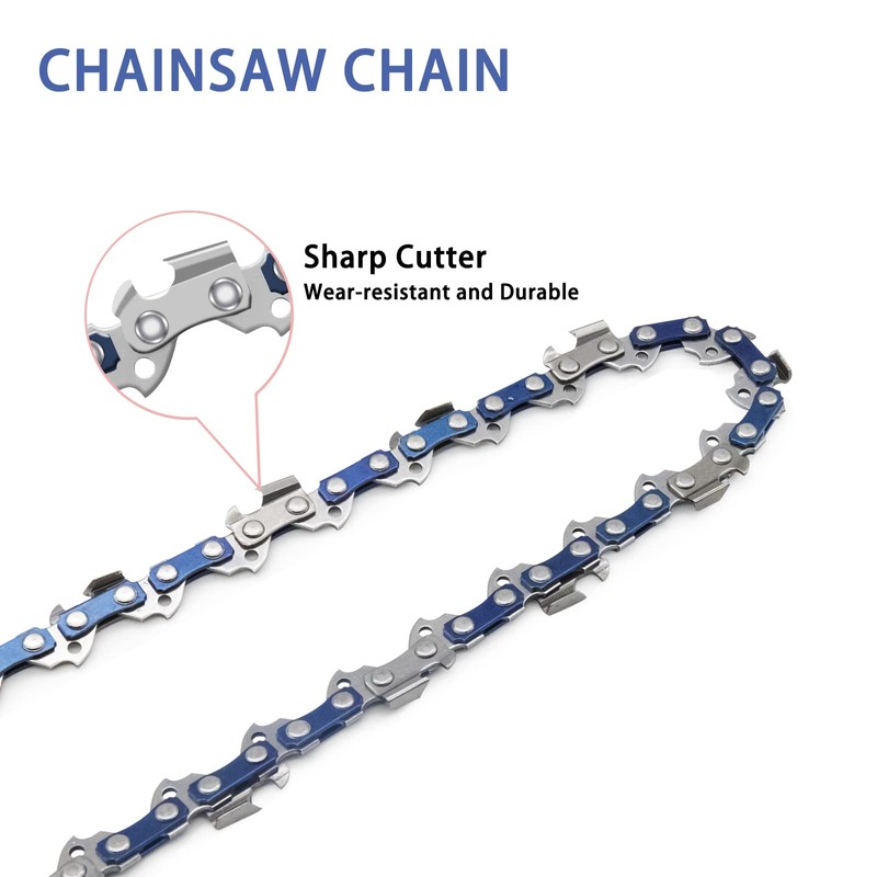O-CONN 4 Pack 8 Inch Replacement Chainsaw/Pole Saw Chain, for