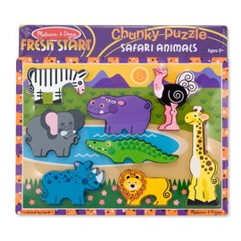 Melissa & Doug SAFARI CHUNKY PUZZLE (Set of 3)