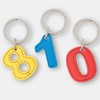 [Slip-on] Key Chain (JNK-1401 Number Keychain, 4 (Yellow), One Size