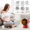 COSTWAY 2 in 1 Mini Electric Space Heater Cooling Fan,