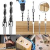 KEWAYO HSS 5 Flute Countersink Drill Bit Set Screwdriver Reamer