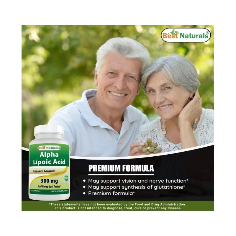 Acido Alfa Lipoico Premium 120 Capsulas Eg A63 Sabor Nd