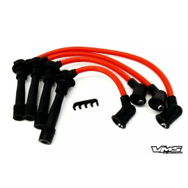 VMS RACING 90-00 MAZDA MIATA MX5 RACING SPARK PLUG WIRES RED