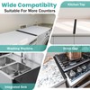 Stove Gap Covers,Stove Gap Filler Stainless Steel,13.8'' to 27.5'' Adjustable