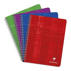 Clairefontaine 713322 Spiral notebook, 90 sheets, assorted, 1 pack