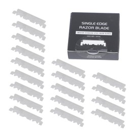 Baluue 100% Stainless Steel Razor Shaving Blades Single Face Razor for Safe Gentle Shave for Men