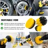 Aongray 4 Pack Drill Brush 1/4’ Power Scrubber Attachment Kit