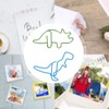 100 Pcs Shaped Paper Clips Hippo Dinosaur Shape Metal Cute