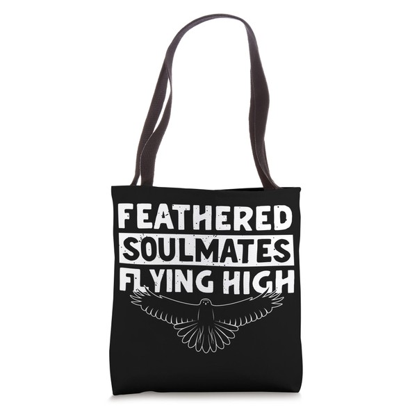 Feathered Soulmates Flying High Falcon Falconry Tote Bag
