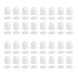 Universal Toilet Bolt Caps 32Pcs Set - Plastic Toilet Seat Floor Caps with Washers for Hide Toilet Bowl Screws