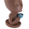 Resin Face Plant Pot Creative Cute Small Drinking Coffee Succulent