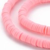 Handmade Polymer Clay Heishi Beads 6mm x 1mm – Pink