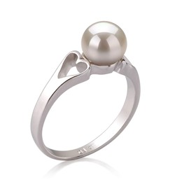 Jessica White 6-7mm AA Quality Freshwater 925 Sterling Silver Cultured Pearl Ring - Size-6