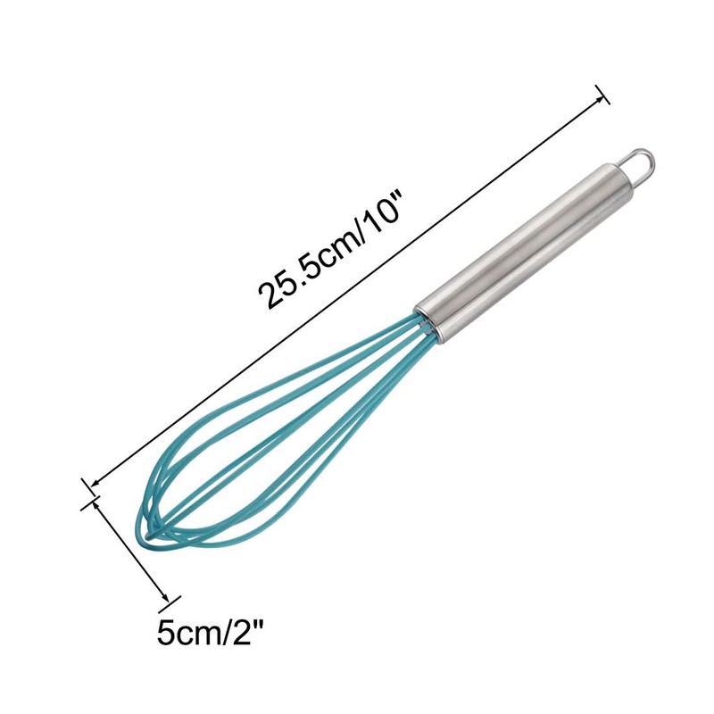 sourcing map Egg Whisk Stainless Steel Whisk Mixer Kitchen Utensil