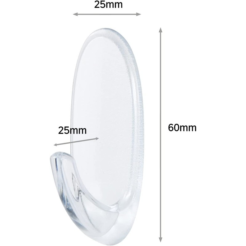 Command Transparent Medium Command Hooks M (Set of 2) for