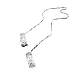 Napkin Holder Napkin Chain 925 Silver Napkin Clip Chain Bib Holder Clip Napkin Chain Flexible Napkin Holder