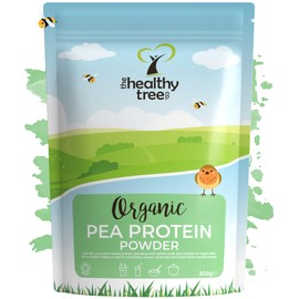 Organic Pea Protein Powder - European Vegan Protein Powder by TheHealthyTree Company for Muscle Growth & Recovery - Non-GMO and Keto - Natural Unflavoured Pea Protein (300g)