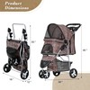 Athena Collection 3 Wheels Pet Stroller Folding Dog Stroller for