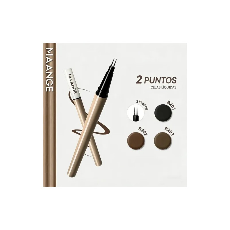 Lapiz Para Cejas,Delineador de Cejas LíQuido,Efecto 3D Waterproof,Natural Lapiz De